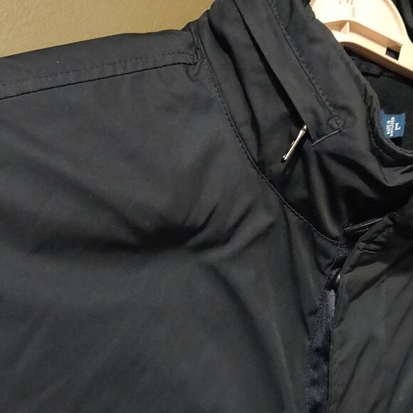 Polo Ralph Lauren Vintage Black Fleece Lined Bomber Jacket With Hood SIZE LARGE - Picture 5 of 7